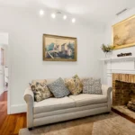 Two room layout with a sleeper sofa