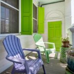 Take in the Charleston air from the covered balcony