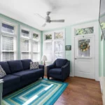 The inviting living room is the perfect place to unwind